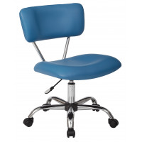 OSP Home Furnishings ST181-U7 Vista Task Office Chair in Blue Faux leather